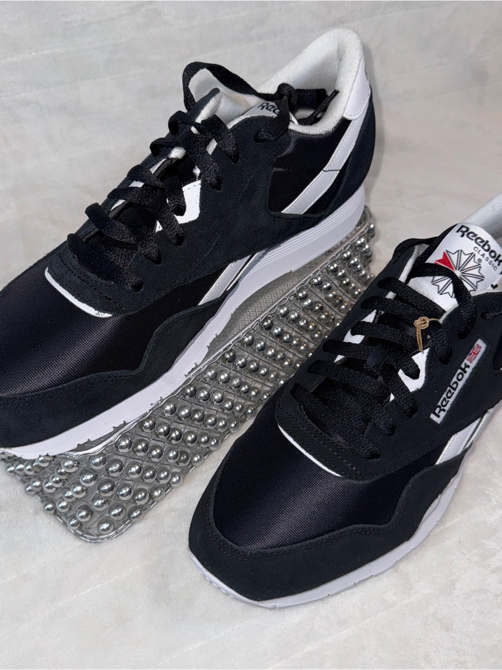 Reebok Classic Nylon Black White Men’s 11.5 NWT Running Sneakers style 100009273 - Picture 17 of 17